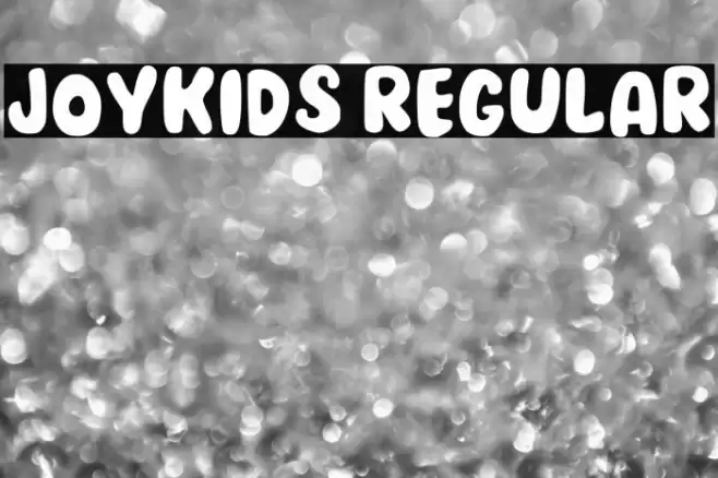 Joykids Regular Font examples