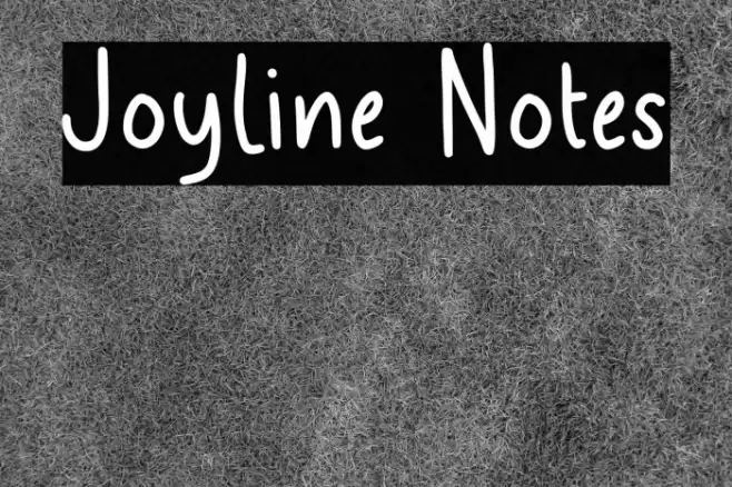 Joyline Notes خط examples