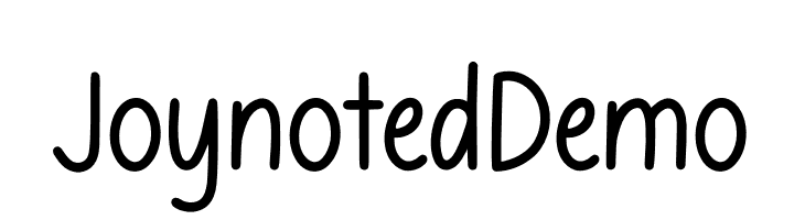 Joynoted Demo  font caratteri gratis