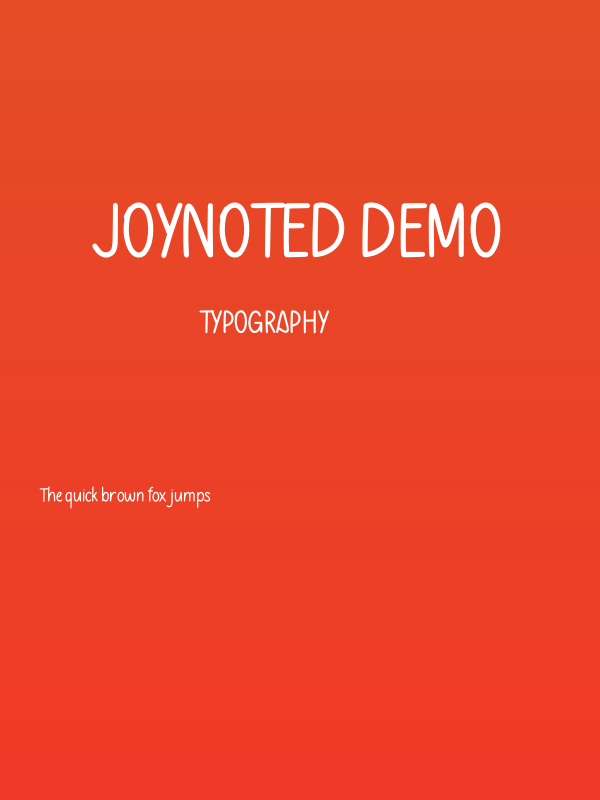 Joynoted Demo Poster