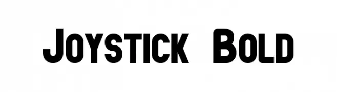Joystick Bold  Frei Schriftart Herunterladen