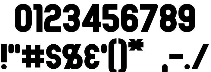 Joystick Bold Font OTHER CHARS