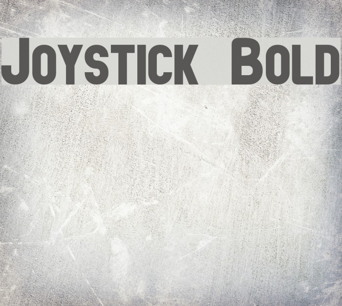Joystick Bold Font examples