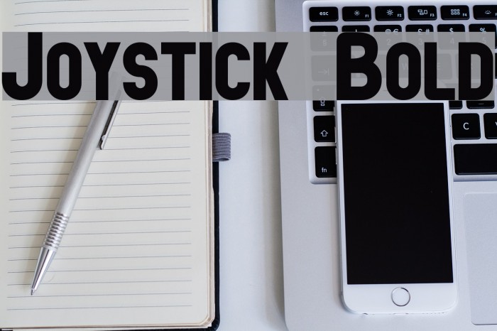 Joystick Bold Font examples