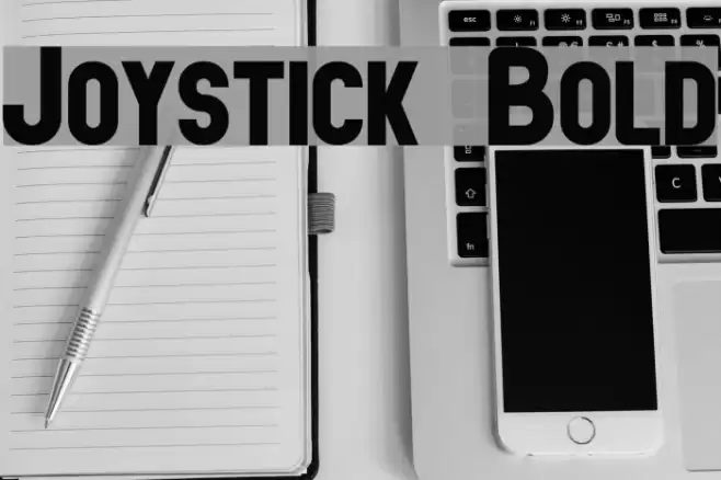 Joystick Bold フォント examples