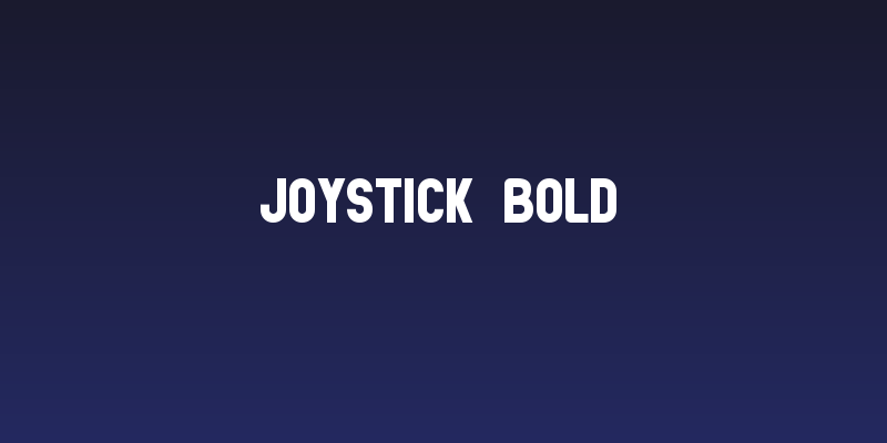 Joystick Bold Social Header