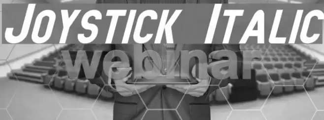 Joystick Italic Font examples