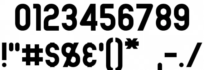 Joystick Font OTHER CHARS