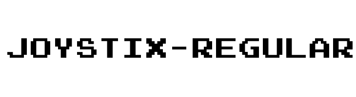 Joystix-Regular  フリーフォントのダウンロード