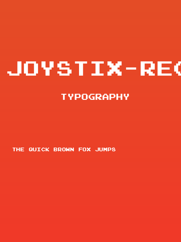Joystix-Regular Poster