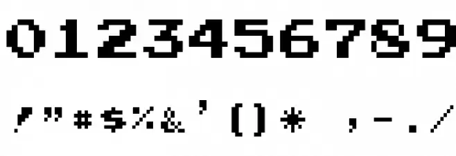 JoystixMonospace-Regular Font OTHER CHARS