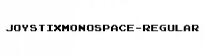 JoystixMonospace-Regular  Fuentes Gratis Descargar