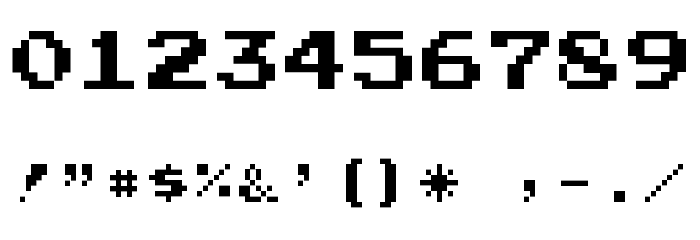 JoystixMonospace-Regular Font OTHER CHARS