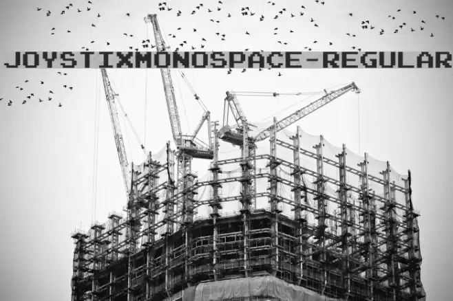 JoystixMonospace-Regular Font examples