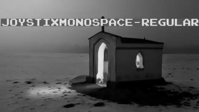 JoystixMonospace-Regular Font examples