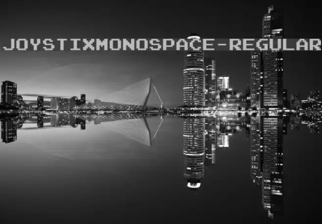 JoystixMonospace-Regular Font examples