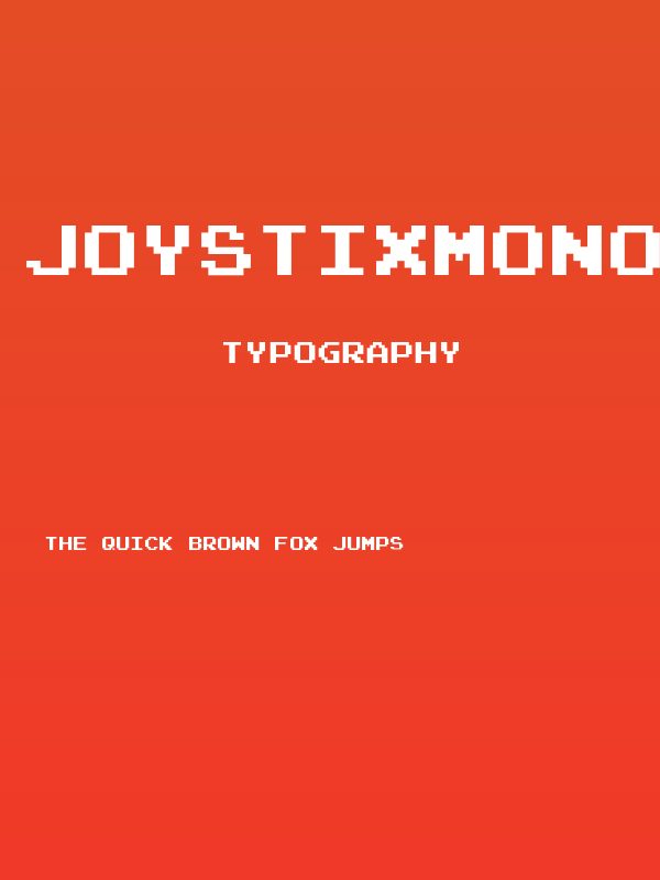 JoystixMonospace-Regular Poster