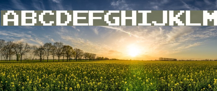 Joystix Font examples