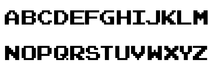 Joystix Font LOWERCASE
