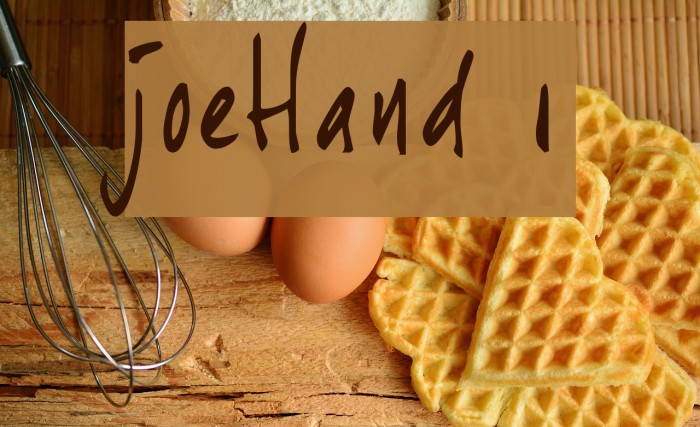 joeHand 1 Font examples