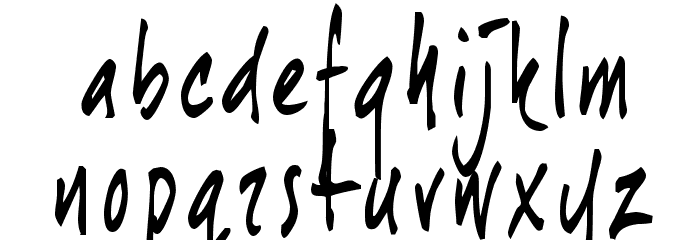 joeHand 1 Font LOWERCASE