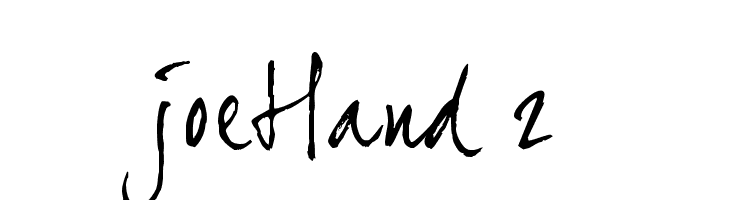 joeHand 2 फ़ॉन्ट