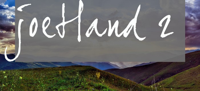 joeHand 2 Fonte examples