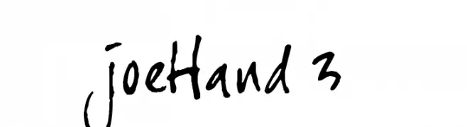 joeHand 3  免费字体下载