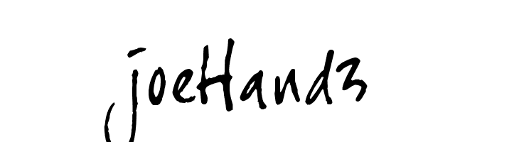 joeHand3  नि: शुल्क फ़ॉन्ट्स डाउनलोड