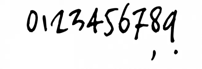 joeHand3 Font OTHER CHARS