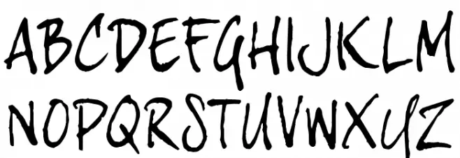 joeHand3 Schriftart Groß