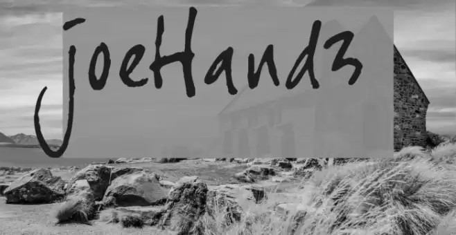 joeHand3 Font examples