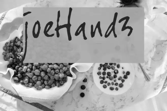 joeHand3 Font examples
