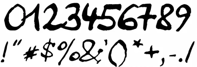 johnFsebastian Lettering Font OTHER CHARS