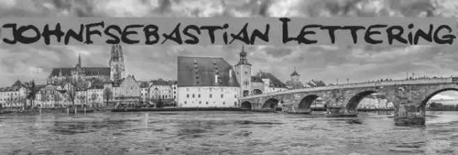 johnFsebastian Lettering Font examples