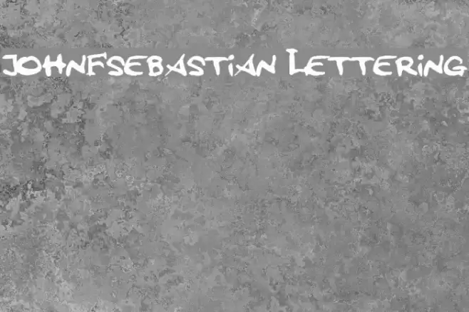 johnFsebastian Lettering Font examples