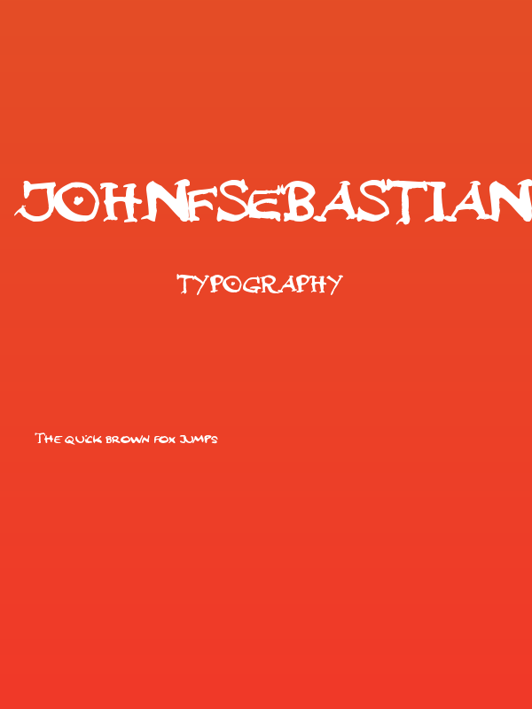 johnFsebastian Lettering Poster