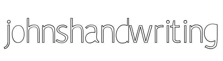 johnshandwriting Font