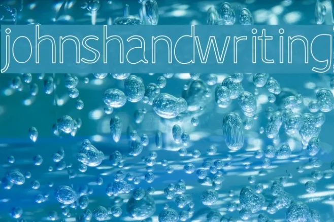 johnshandwriting Example 1
