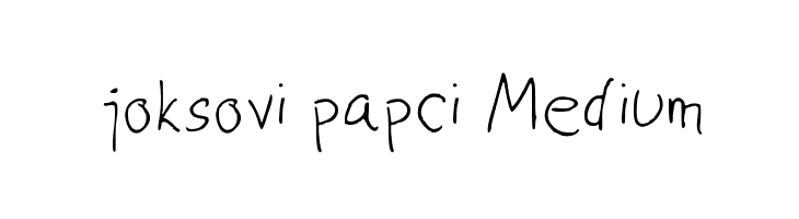 joksovi papci Medium  لخطوط تنزيل