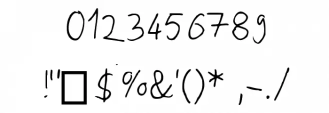 joksovi papci Medium Font OTHER CHARS