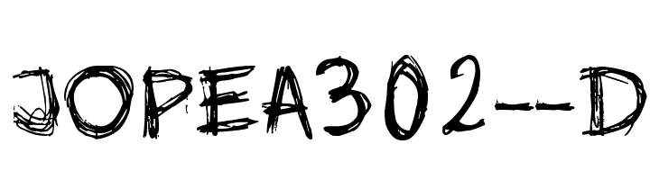 jopea302--D  font caratteri gratis