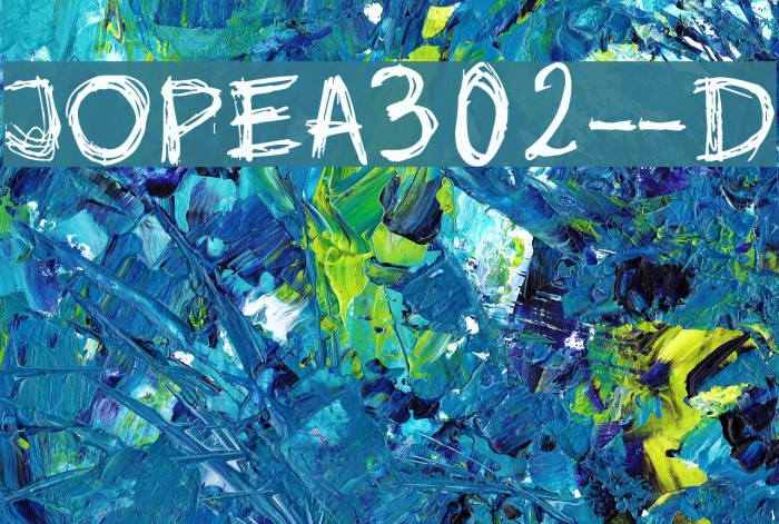 jopea302--D Font examples