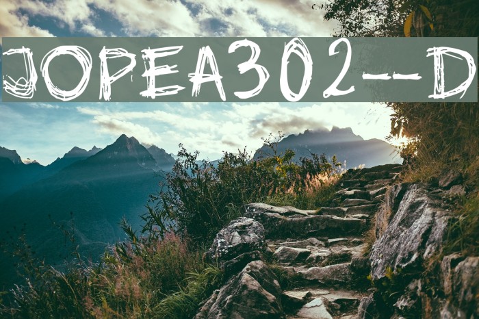 jopea302--D Font examples