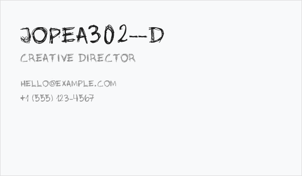jopea302--D Business Card