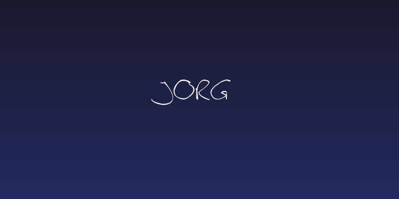 jorg Social Header