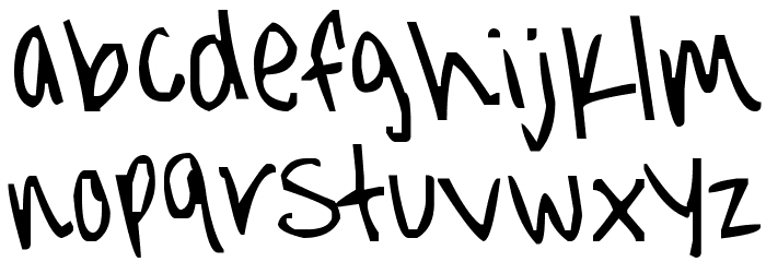 jorgieporgiepuddinpie Font LOWERCASE