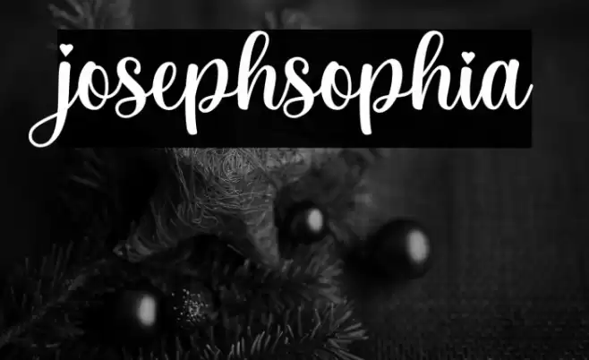 josephsophia Font examples