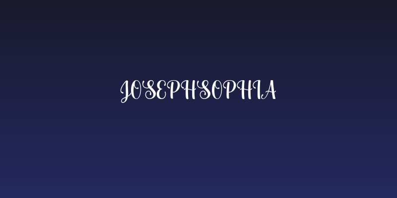 josephsophia Social Header
