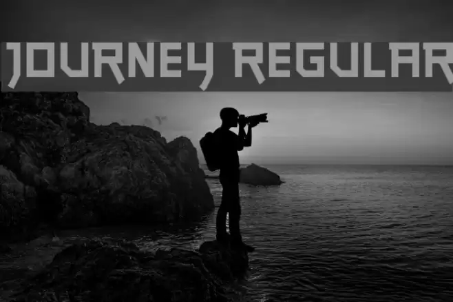 journey Regular Font examples
